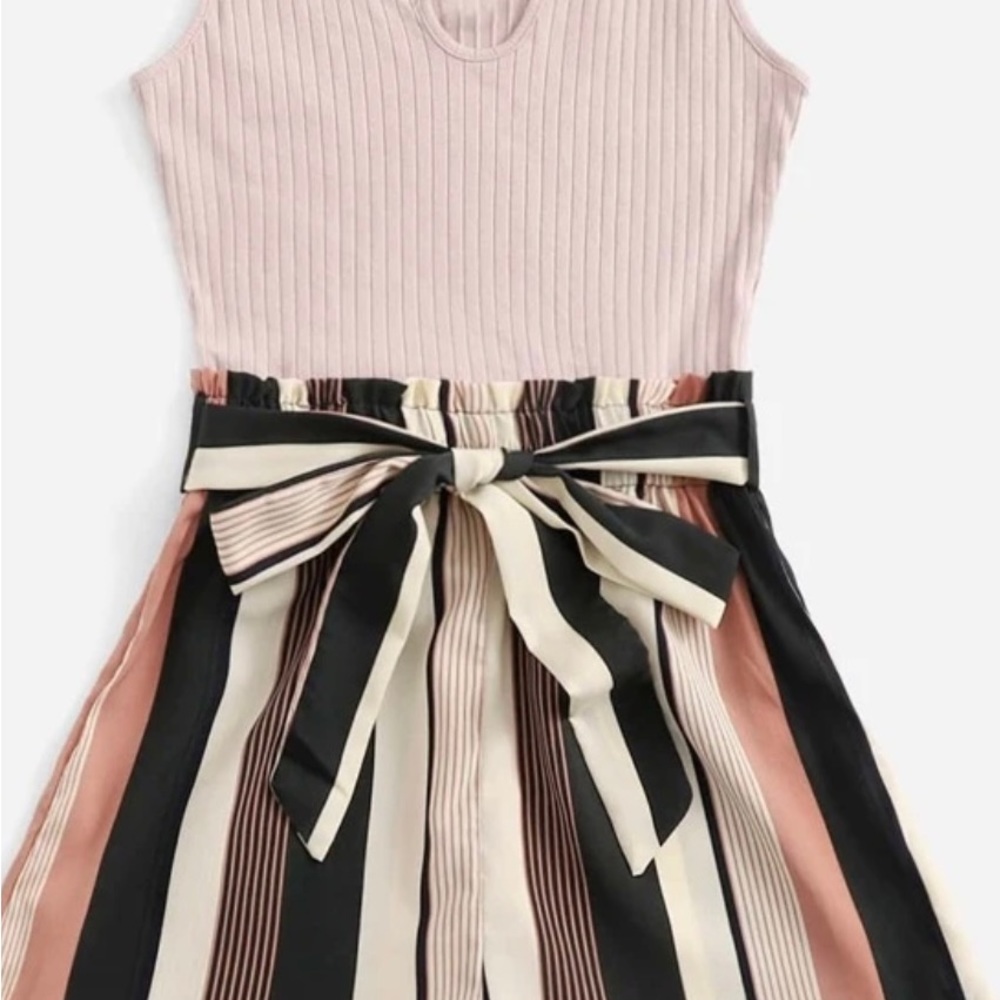 Brand New Adorable Romper with Tie NWT